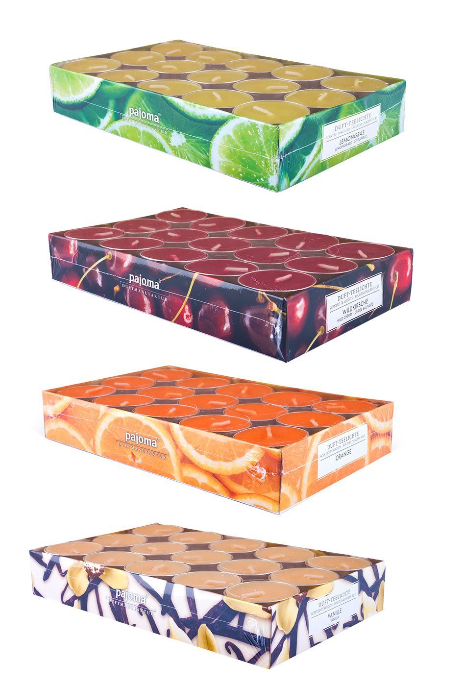 Levandeo® Duftkerze, 120 Kerzen 4x30 Wildkirsche günstig online kaufen
