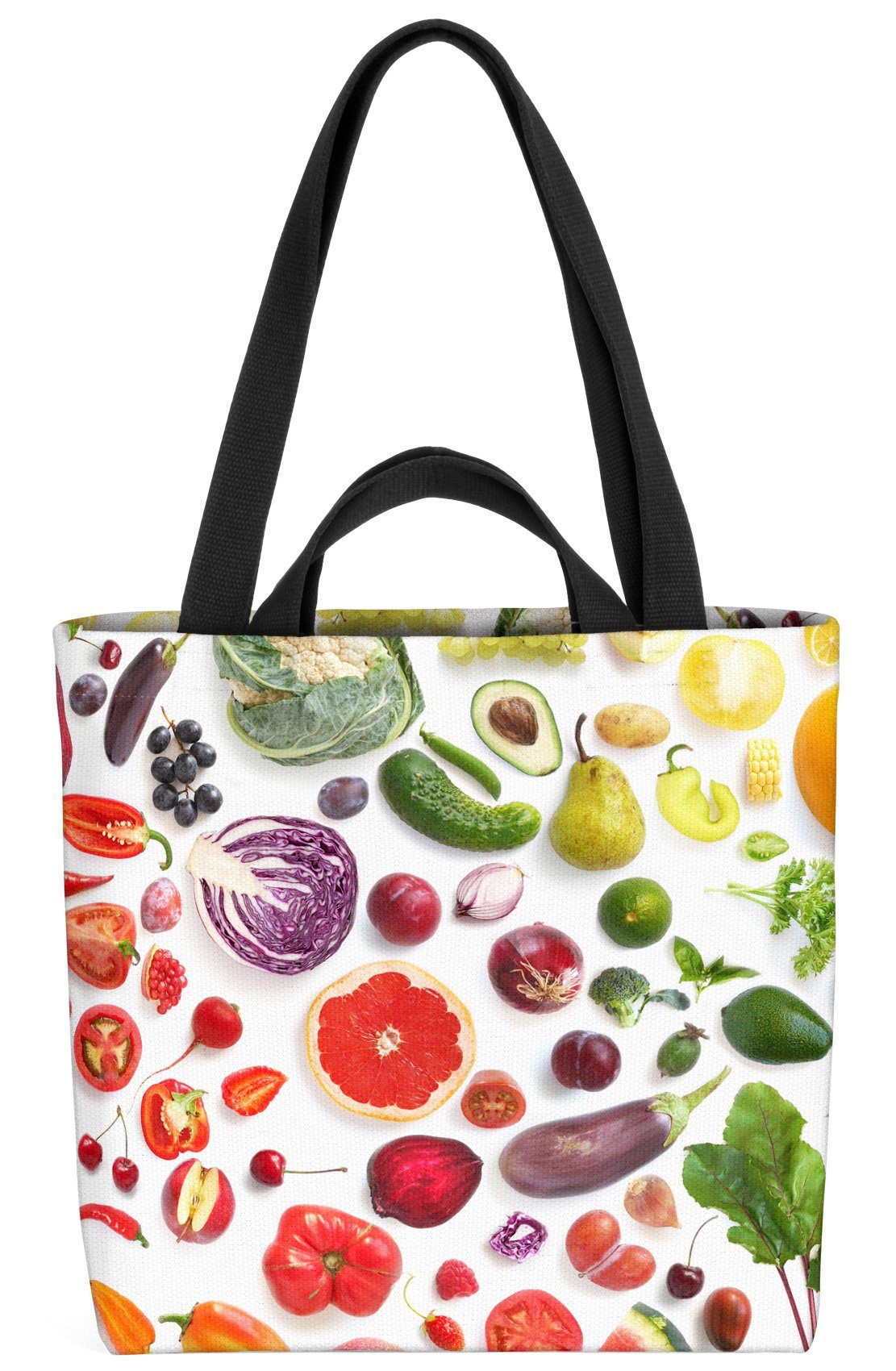 Früchte Essen und Obst Obst Kochen VOID Gemüse Fruits Vegetables Henkeltasche (1-tlg), Vitamine