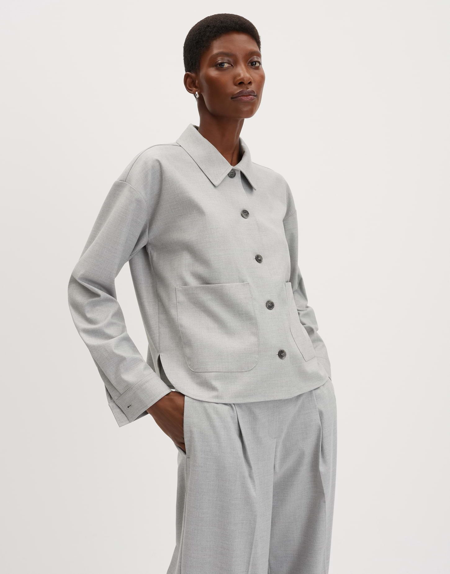 someday Hemdbluse ZAARI Regular Boxy Hemdbluse aus weichem Flanell Fließend günstig online kaufen