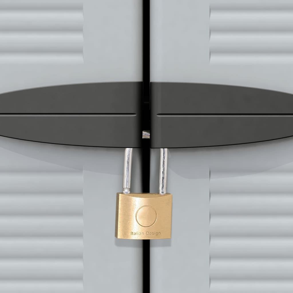 vidaXL Garten-Geräteschrank 68 x 39 x 1715 cm - Variante 2 Kunststoffschrank 68x39x171,5 cm