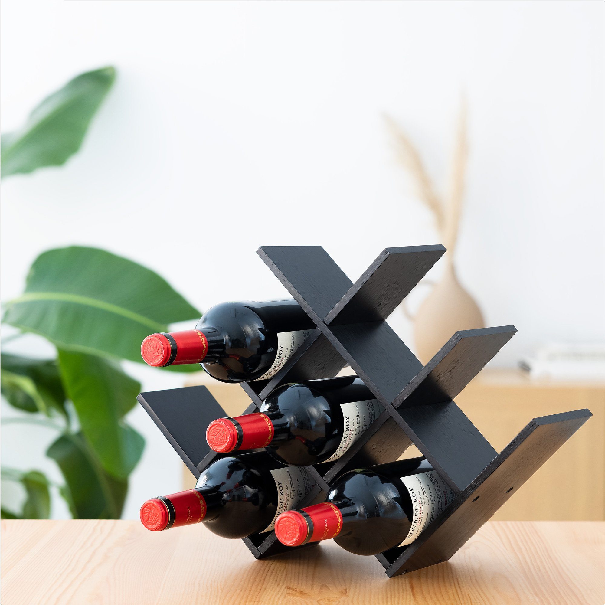 Navaris Weinregal Weinregal Flaschenregal Weinständer aus Bambus - 43,5x10x günstig online kaufen