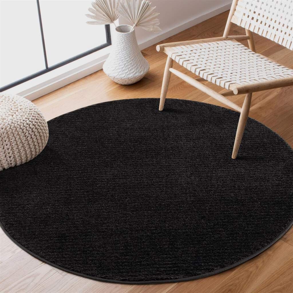 Carpet City Teppich Friseé-Teppich FANCY900, rund, günstig online kaufen