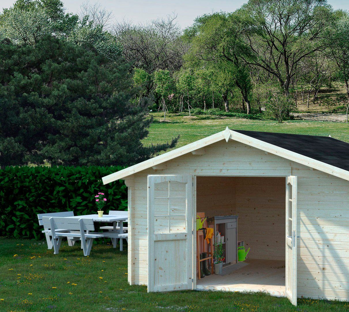 Palmako Gartenhaus Lotta, BxT: 422x430 cm, 13,9 qm