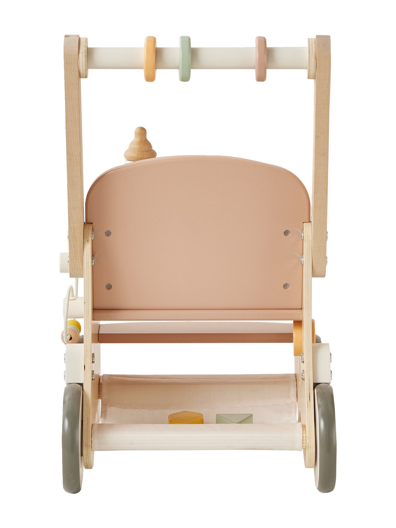 vertbaudet Lauflernwagen Lauflernwagen mit Puppensitz, Holz FSC®