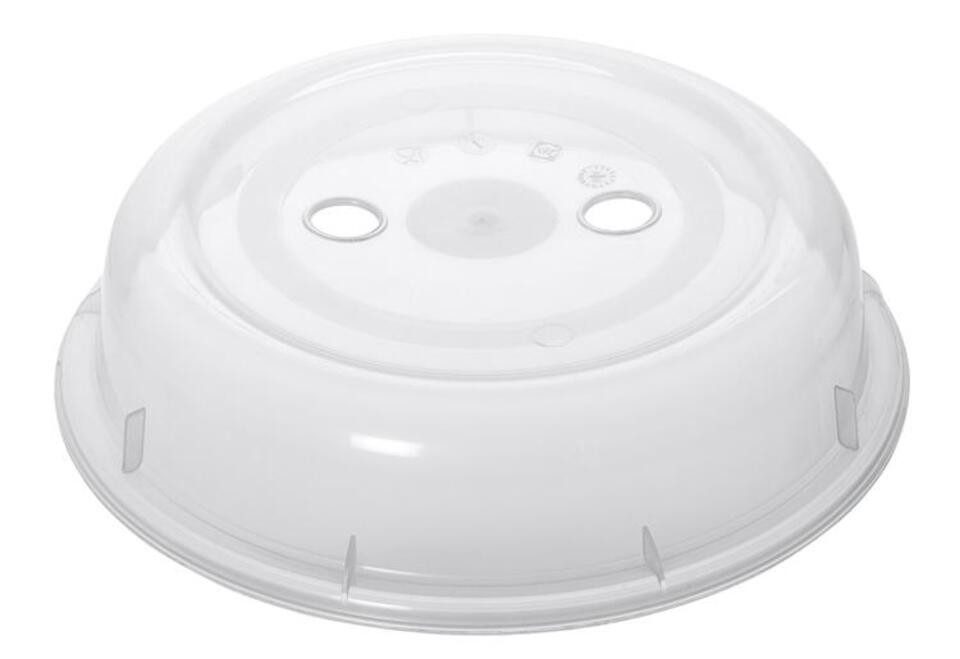 Wüllner + Kaiser Abdeckhaube Mikrowellen-Abdeckhaube Kunststoff Ø 26 cm, 6 cm transparent