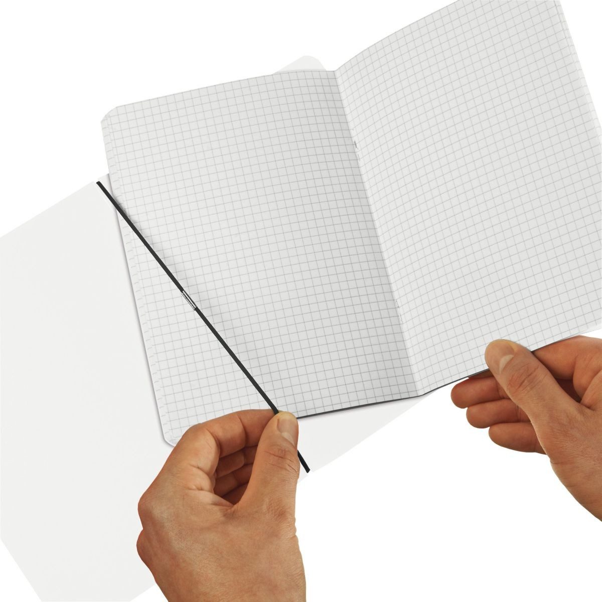 Herlitz Notizbuch Notizheft my.book flex PP A5 40 Blatt kariert transparent