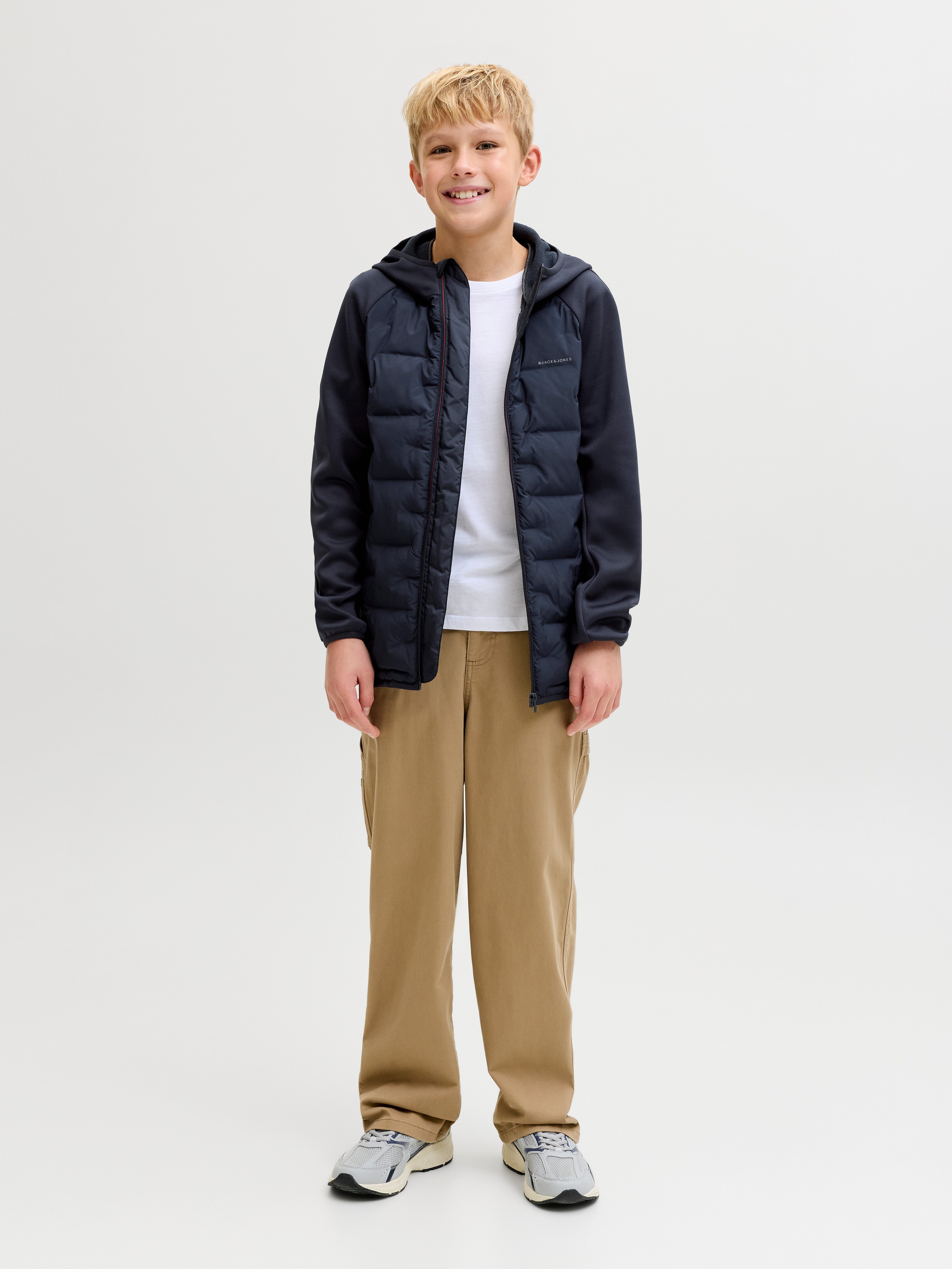Jack & Jones Junior Steppjacke JJEPERFECT HYBRID JACKET NOOS JNR Polyester, regular fit