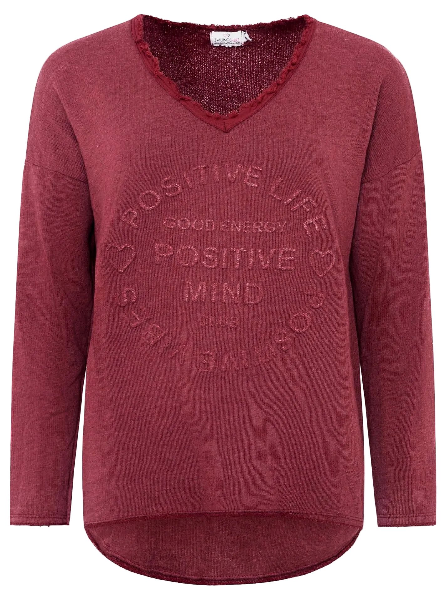 Zwillingsherz Sweatshirt "Positive Mind"