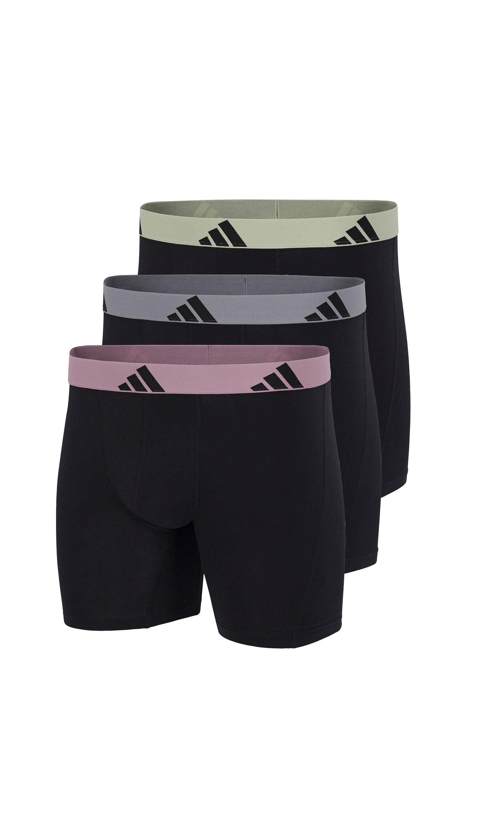 adidas Sportswear Boxer Active Flex Cotton (3er Pack) elastisch, Logo-Bund, sportlicher Look, ohne Eingriff