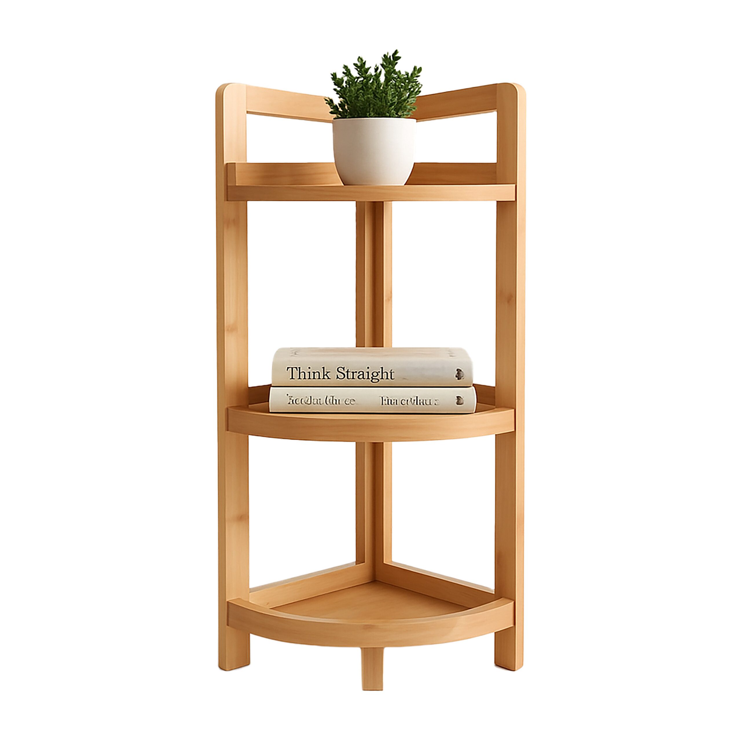 relaxdays Eckregal Bambus Eckregal mit Ablagen, günstig online kaufen