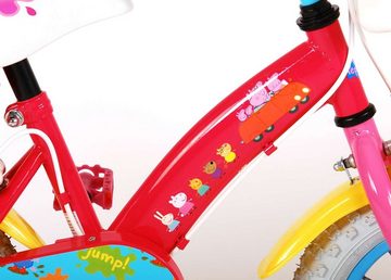 Peppa Pig Kinderfahrrad Mädchen - 12 Zoll - Pink - Zwei Handbremsen - 85% zusammengebaut, Handbremse, Luftbereifung, einstellbare Lenkerhöhe, Stahlfelgen