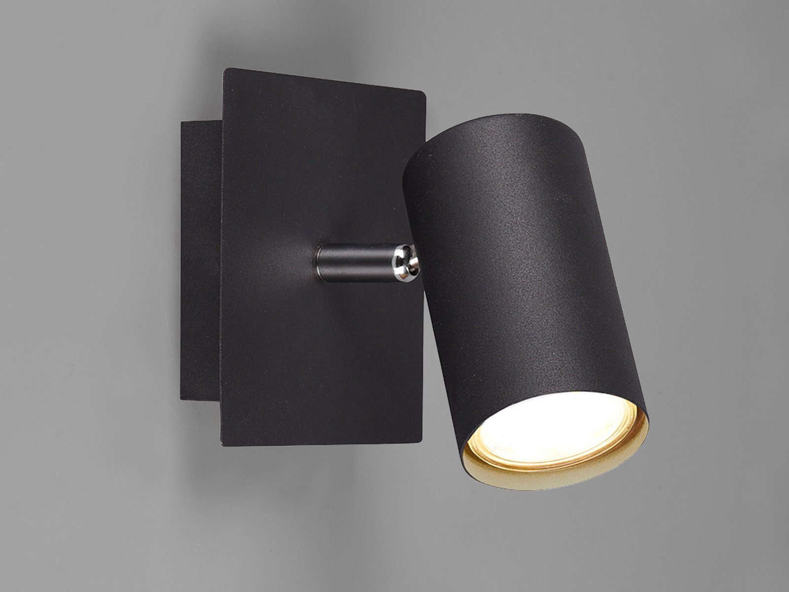 TRIO Leuchten LED Wandstrahler, Dimmfunktion, LED wechselbar, Warmweiß, innen kleine Lese-lampe Bett, Lichtspots Wand-beleuchtung, Höhe 15cm