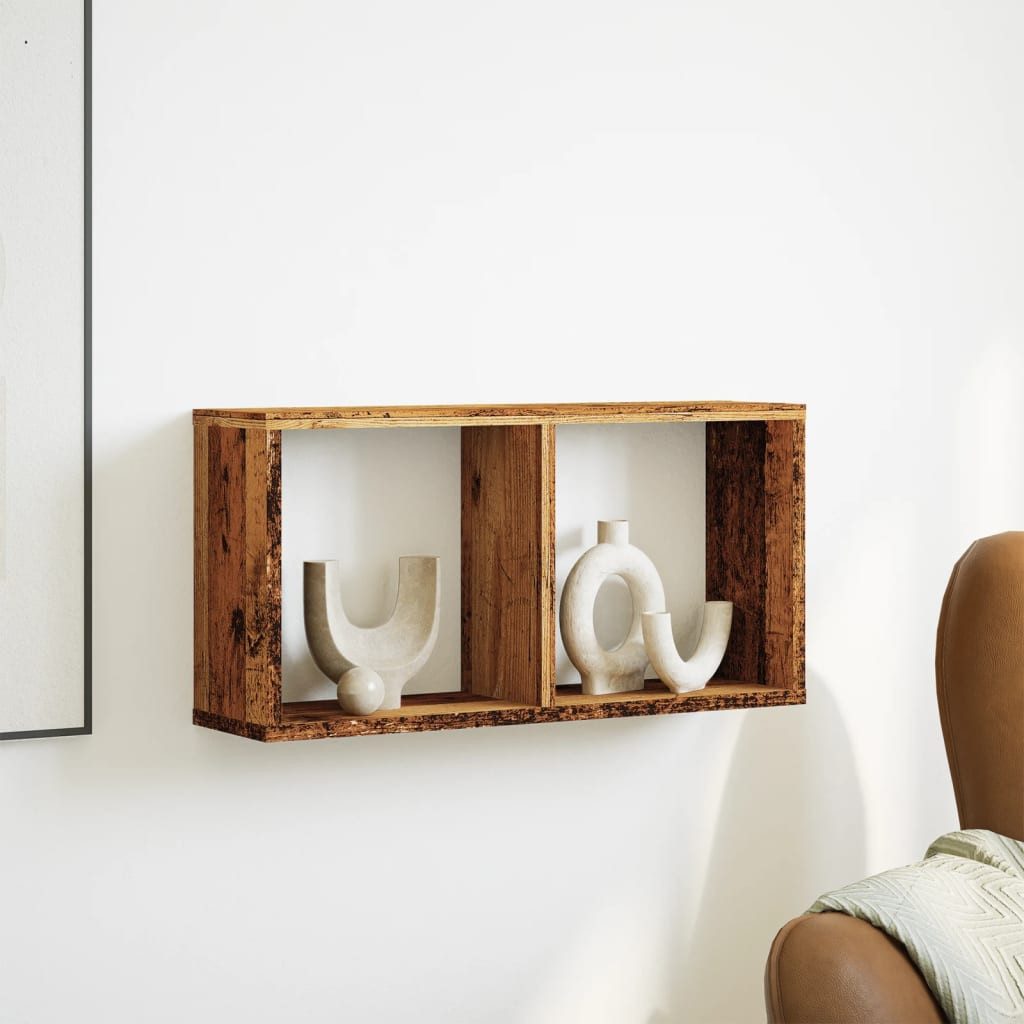 vidaXL Regal Wandschrank 60x16x30 cm Altholz-Optik günstig online kaufen