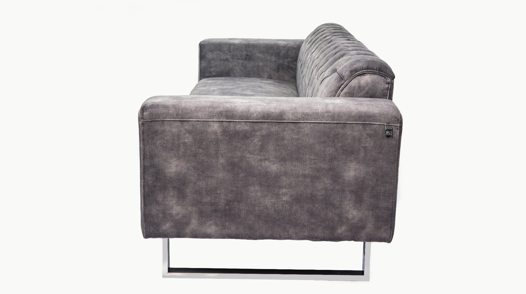 KAWOLA 3-Sitzer Velvet Farben Sofa anthrazit verschiedene Vintage NILO