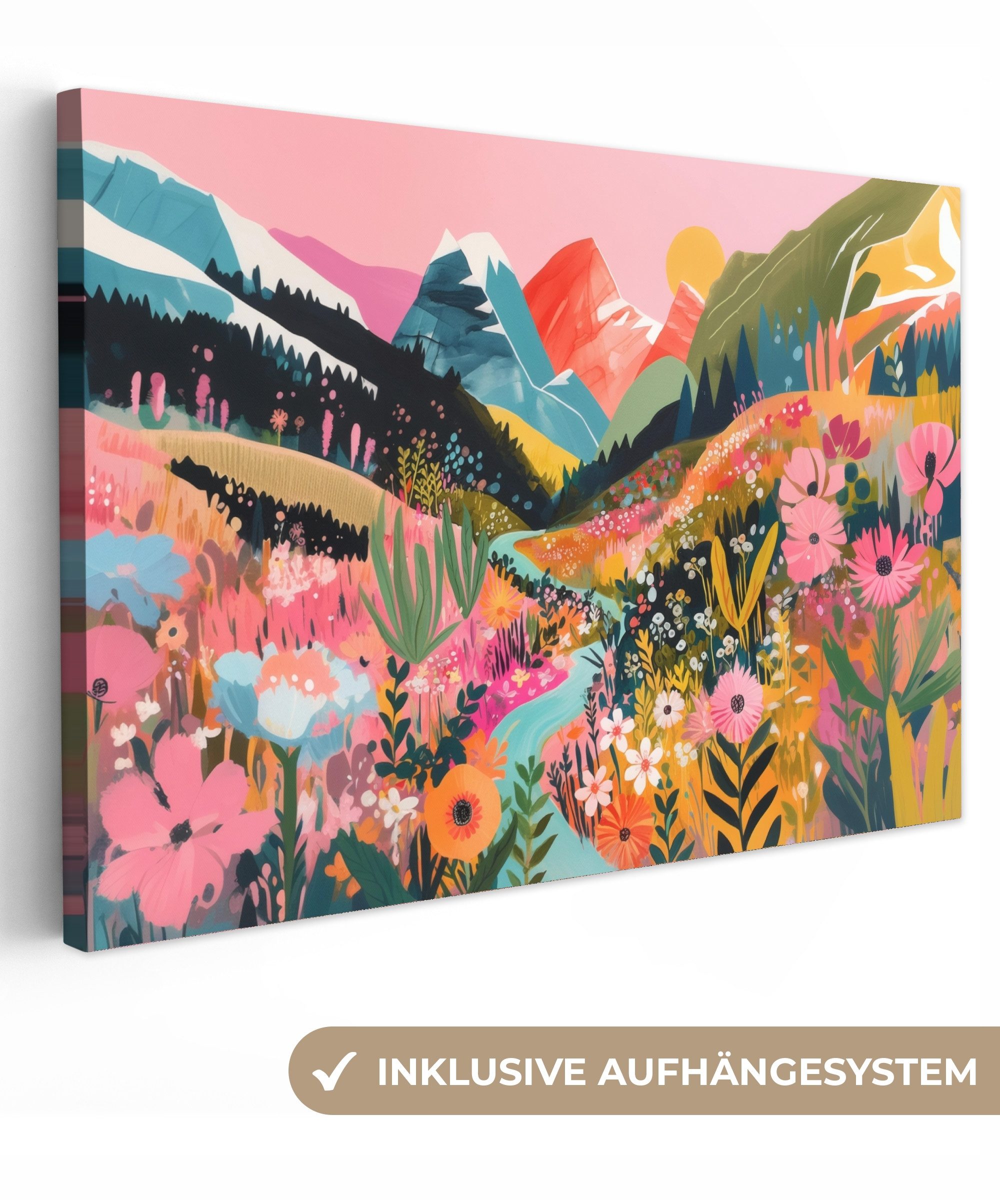 OneMillionCanvasses® Leinwandbild Fluss - Tiefe - günstig online kaufen