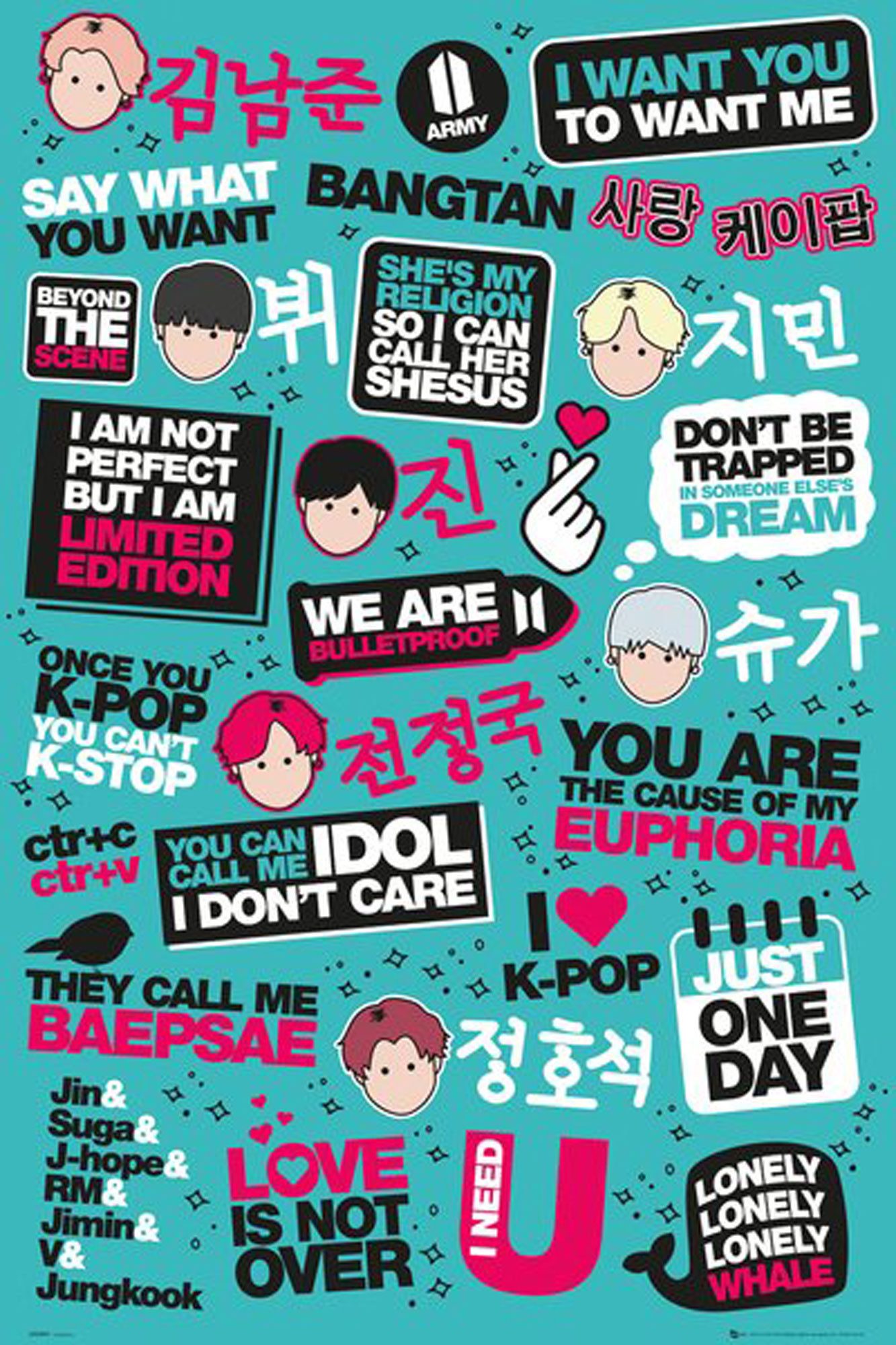 Poster Musik - Плакат - K-Pop - Quotes