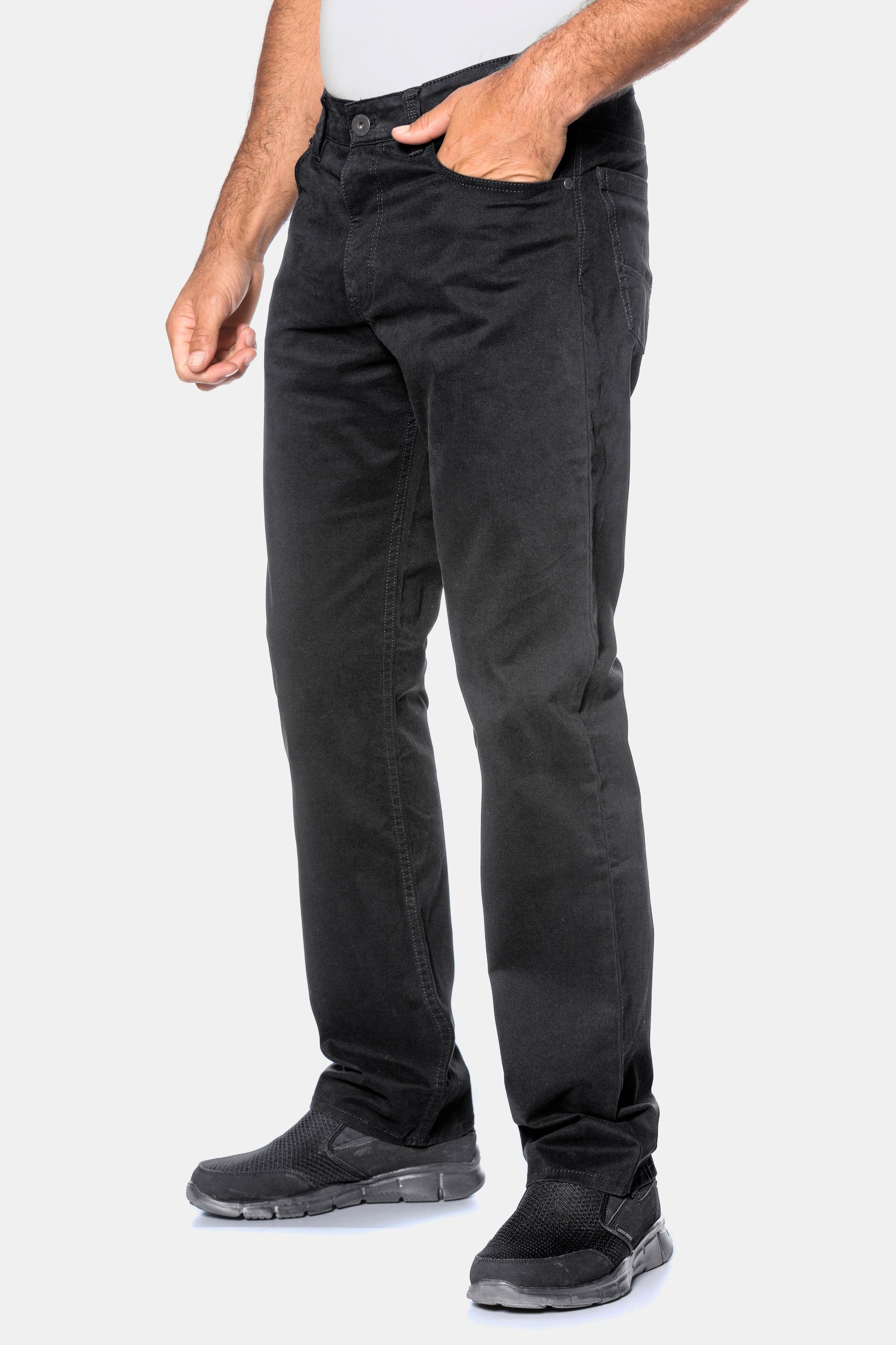 Twillhose Superblack-Färbung 5-Pocket-Jeans JP1880 Komfortbund