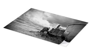 Posterlounge Wandfolie Editors Choice, melancholischer Traktor, Fotografie