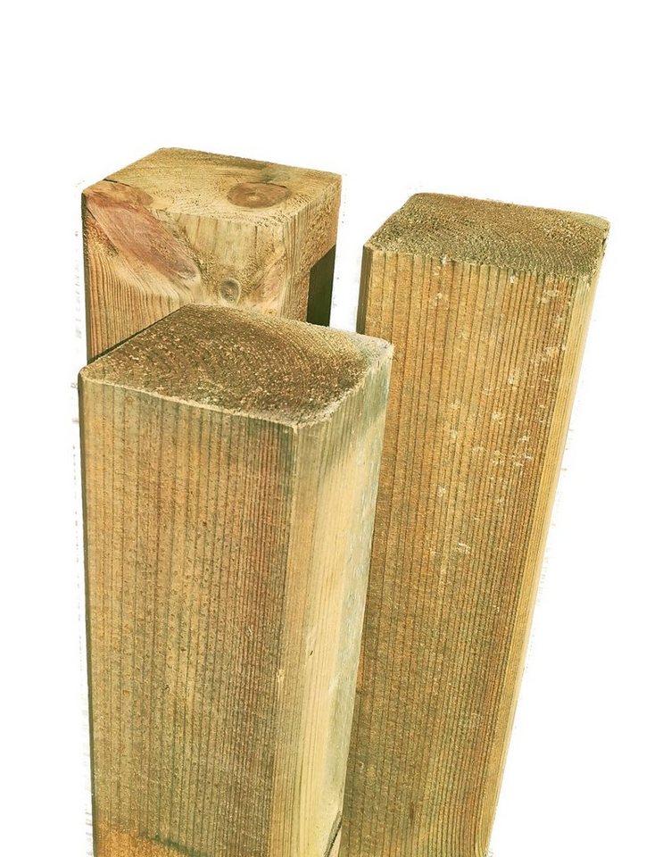 Thumbnail - Mega-Holz Sichtschutzelement Sichtschutzzaun Set Marlow KDI Grün, (Sparset, 37-St., Set bestehend aus Sichtschutz, Pfost...