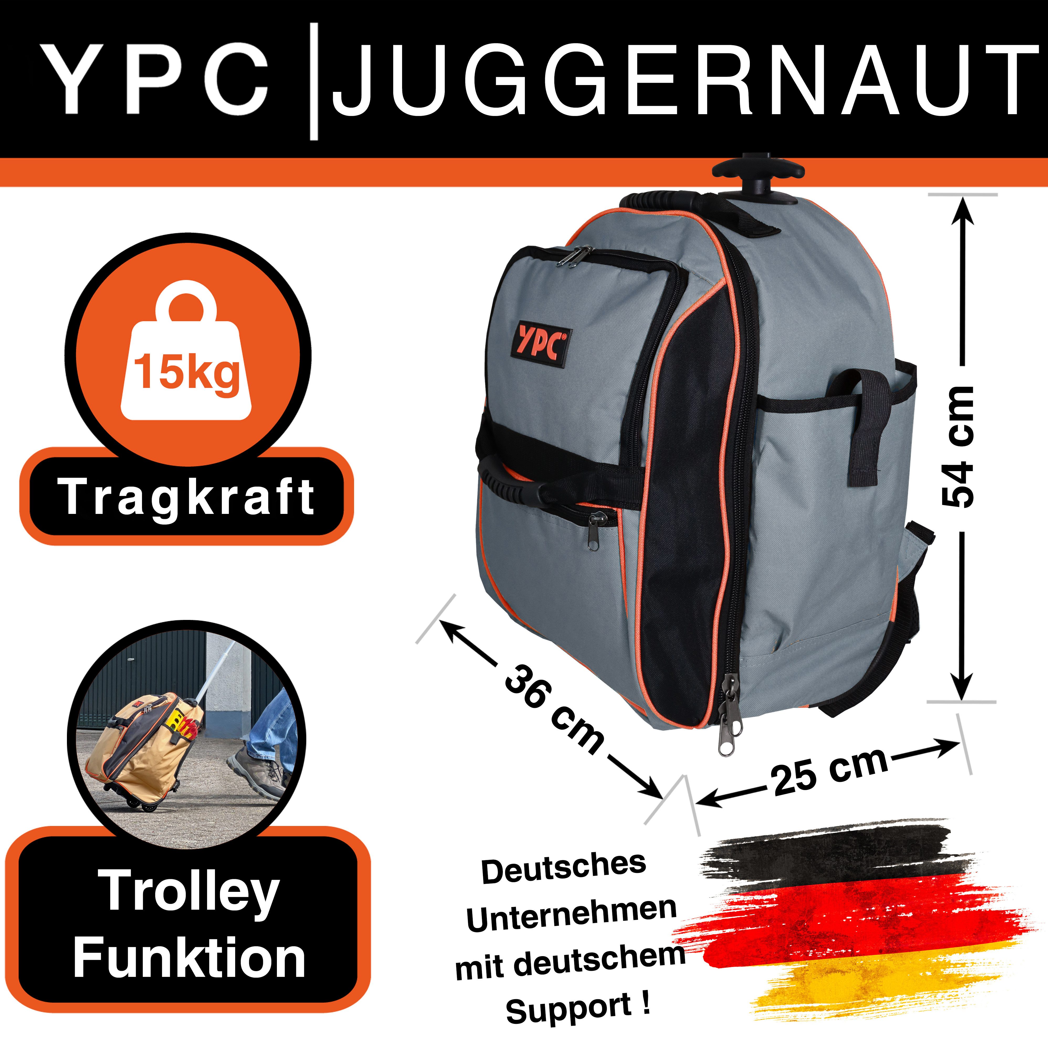 YPC Werkzeugtasche Juggernaut Trolley Rucksack, Werkzeugrucksack XXL