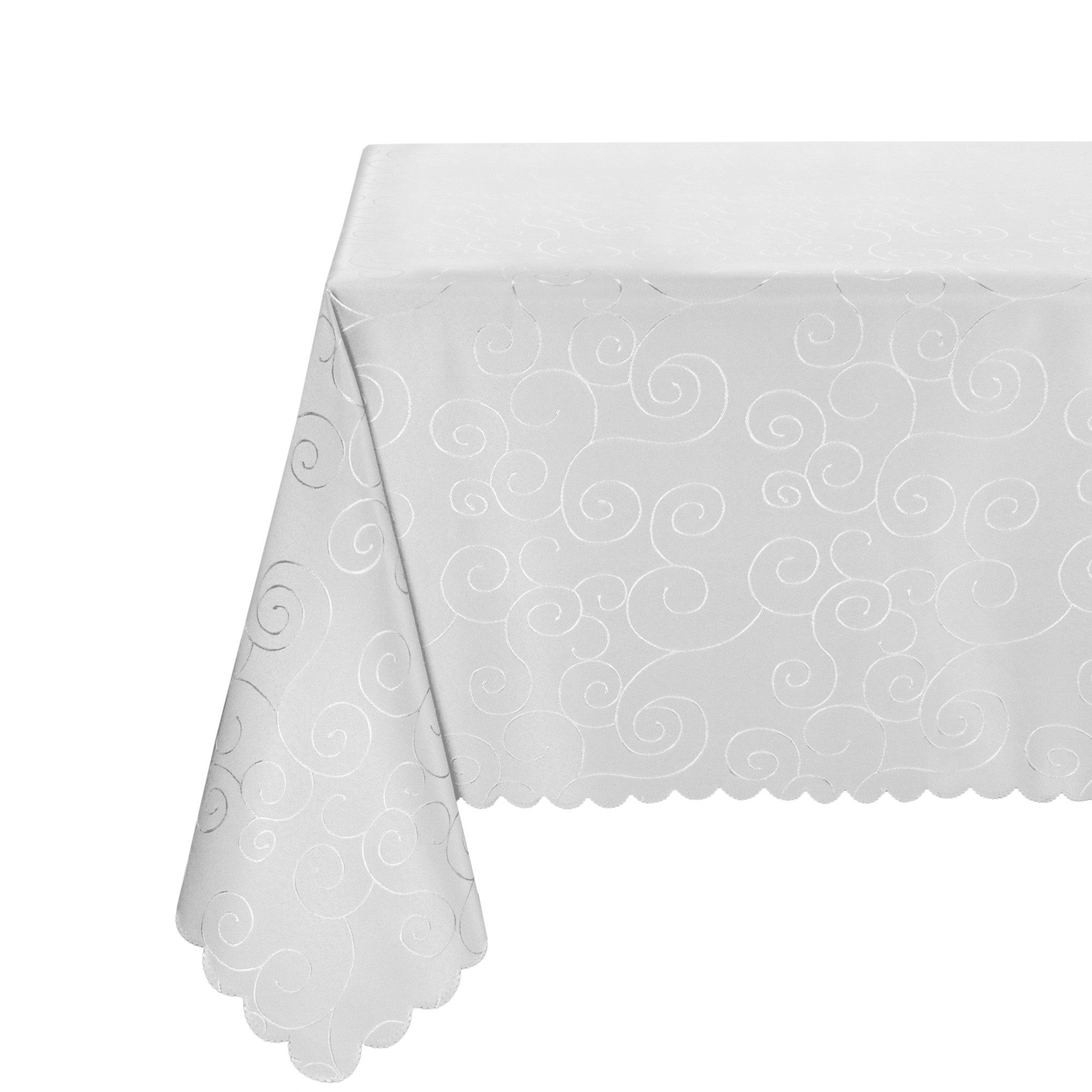 Beautex Tischdecke Damast Ornamente bügelfrei fleckenabweisend pflegeleichte Tischwäsche (1-tlg), Lotuseffekt, Formstabil, Strapazierfähig, Eleganter Glanz, Knitterarm