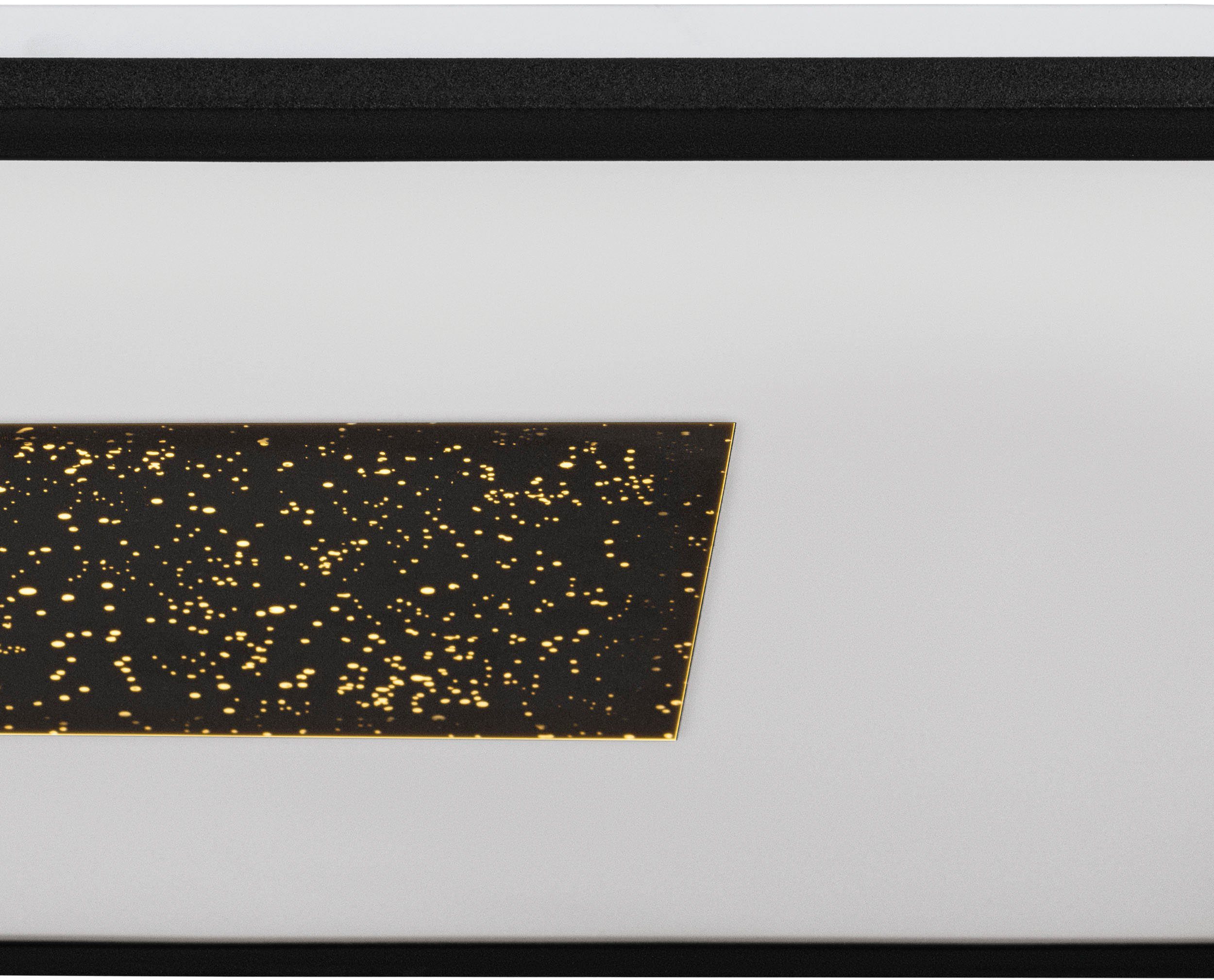 Deckenleuchte schwarz Alu, Warmweiß, fest EGLO weiß und MARMORATA, in Stahl integriert, LED Deckenleuchte aus