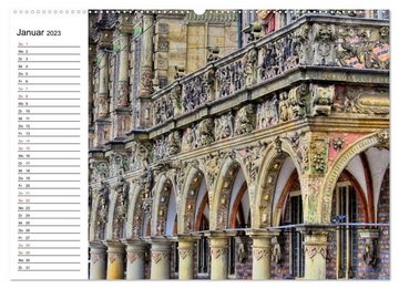 CALVENDO Wandkalender Bremen ganz nah (Premium, hochwertiger DIN A2 Wandkalender 2023, Kunstdruck in Hochglanz)