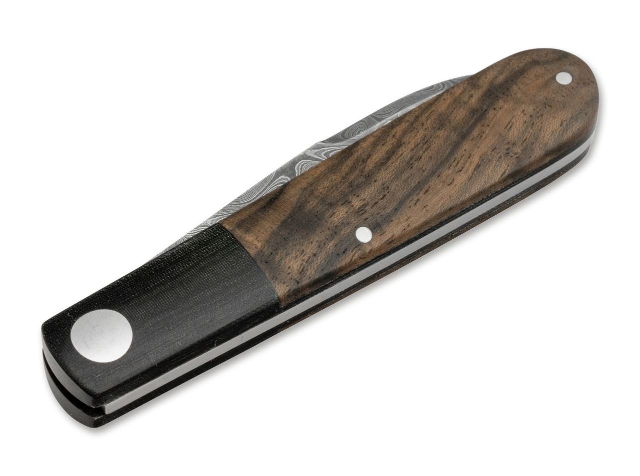 Böker Manufaktur Solingen Taschenmesser Taschenmesser Barlow Prime Tirpitz-Damast, (Historischer Tirpitz-Damast und edles Design), besonderes Highlight für Messerliebhaber und Sammler