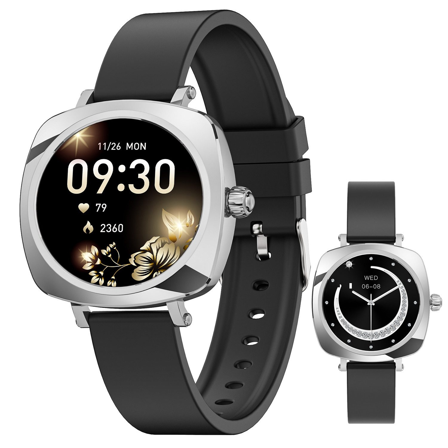 ibettertec Smartwatch Damen Herren,Fitness Tracker Uhr mit Anruffunktion Smartwatch (1.19 Zoll) IP67 Wasserdicht Fitness Tracker mit Schrittzähler Pulsuhr Sauerstoff Messgerät,Schlaf-Monitor, SpO2,100+ Sportmodi Outdoor Fitness Tracker,für Android iOS