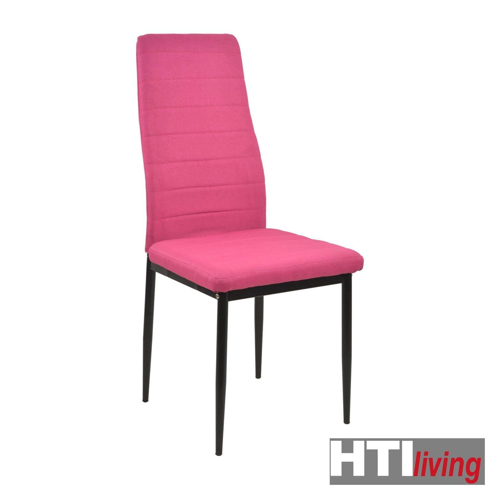 (Set, Webstoff 4er-Set Pink 4 Memphis HTI-Living Stuhl Esszimmerstuhl Esszimmerstuhl St),