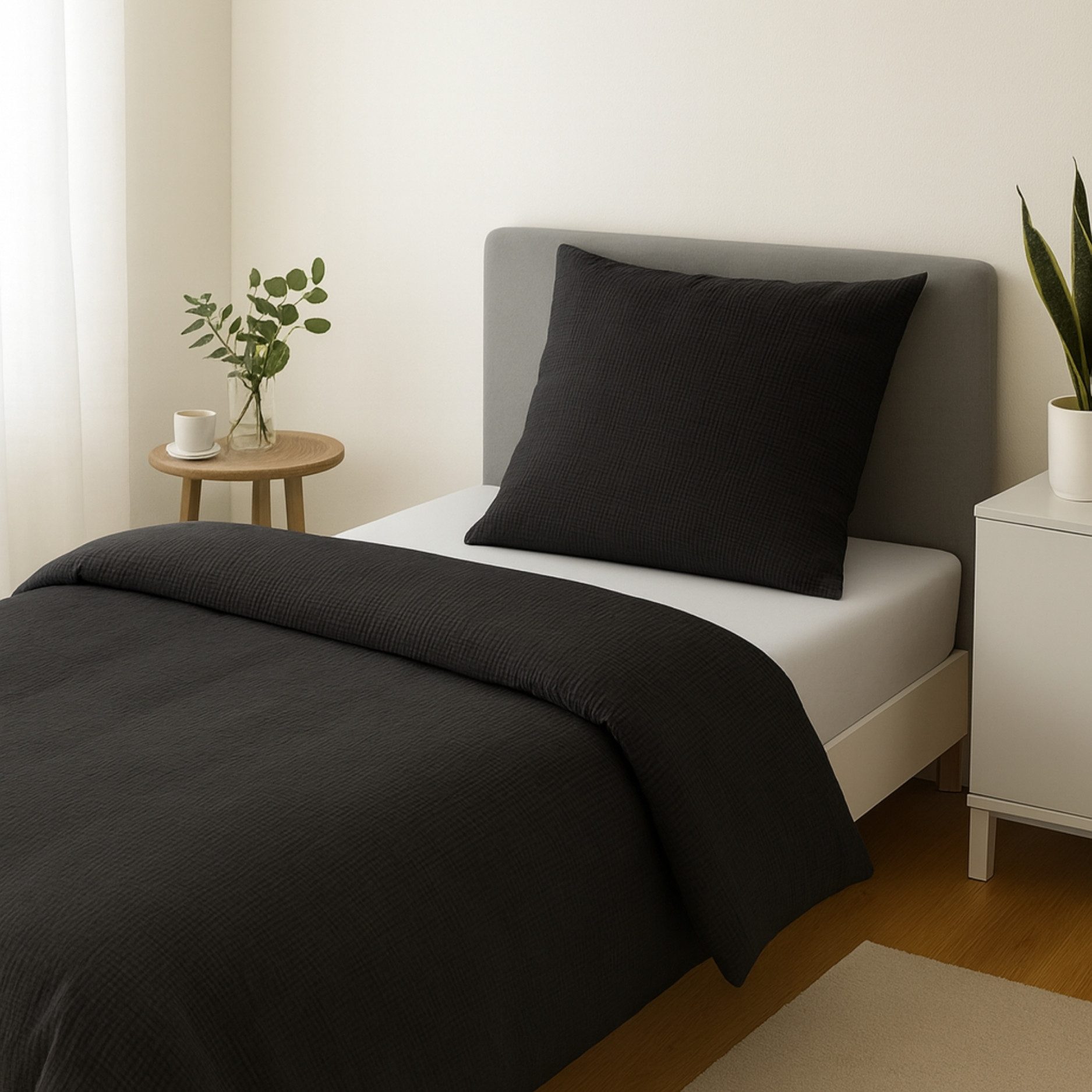 sleepling Bettwäsche Musselin Bettbezug, Musselin, natürlicher Knitter-Look günstig online kaufen