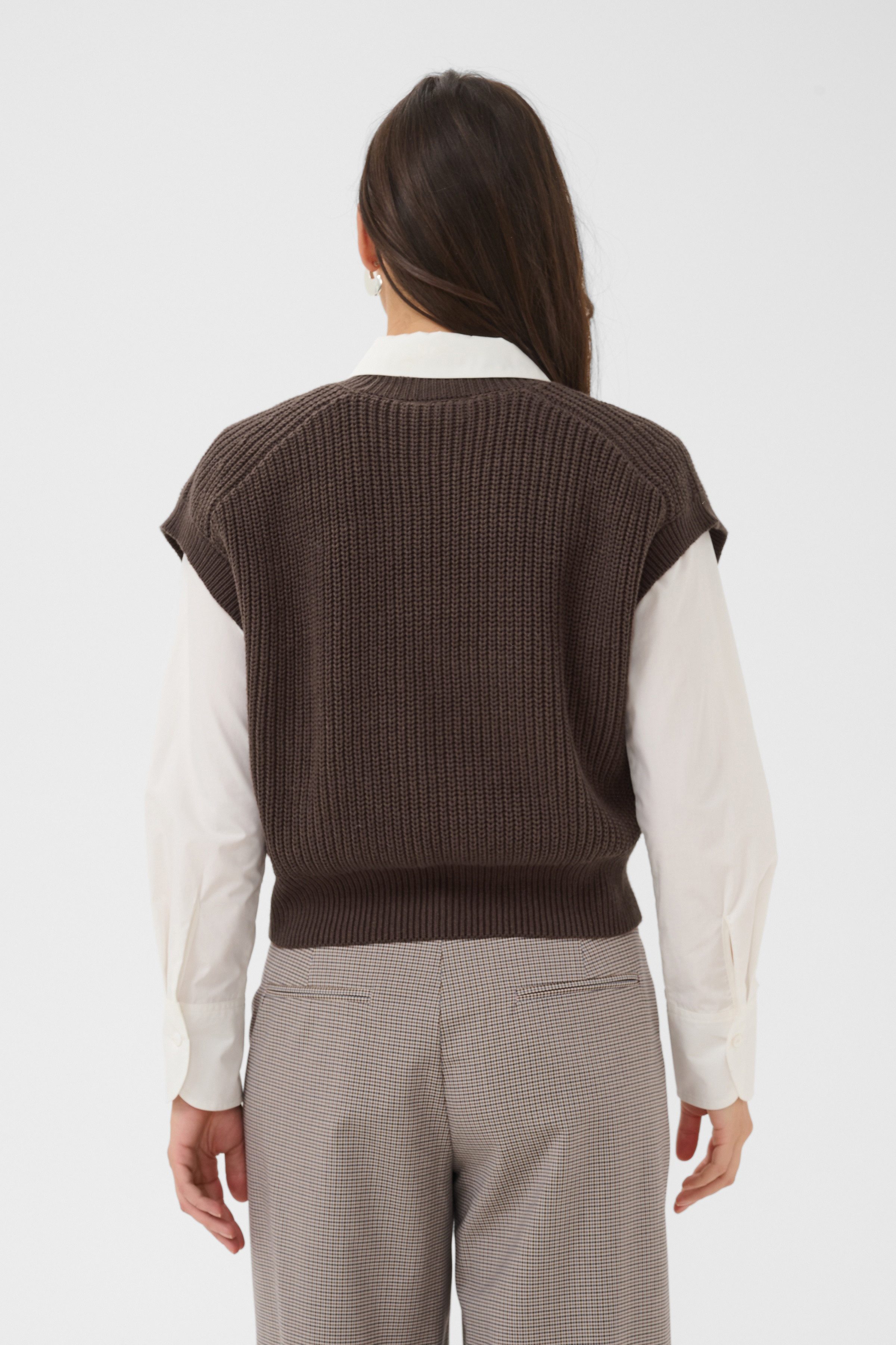 Saint Tropez Pullunder TruneSZ Vest Baumwollmischung, Loose fit