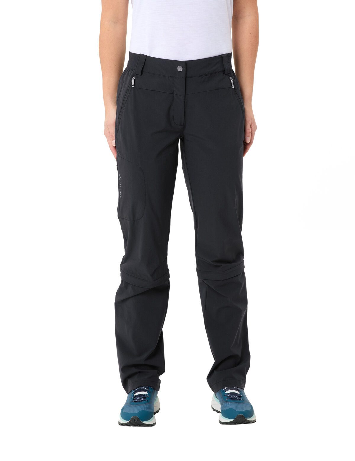 VAUDE Funktionshose Hosen Women's Farley Stretch Capri T-Zip Pants III (1-tlg) schnellstrocknende und strapazierfähige Outdoor-Hose