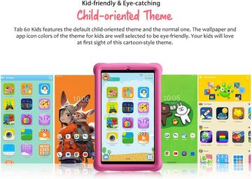 blackview Kinder's 8 GB RAM 6050mAh Akku Dual Box Lautsprecher Tablet (8,68", 128 GB, Android 13, Dual SIM 4G LTE+WiFi, Sicheres und robustes Lerngerät für Kinder)