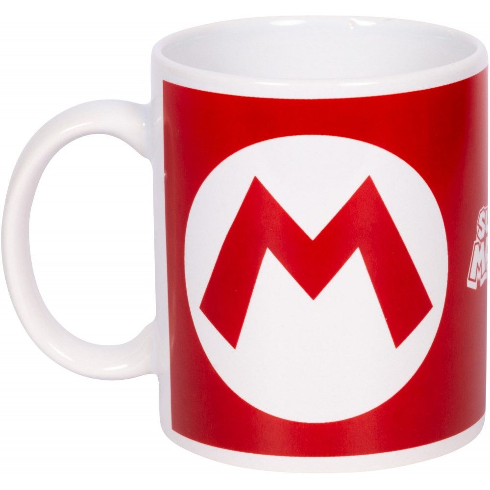 PYRAMID Dekobecher Pyramid Super Mario Tasse mit Mario Initial (sonstigesMerchandise, Design mit typischem Mario "M)