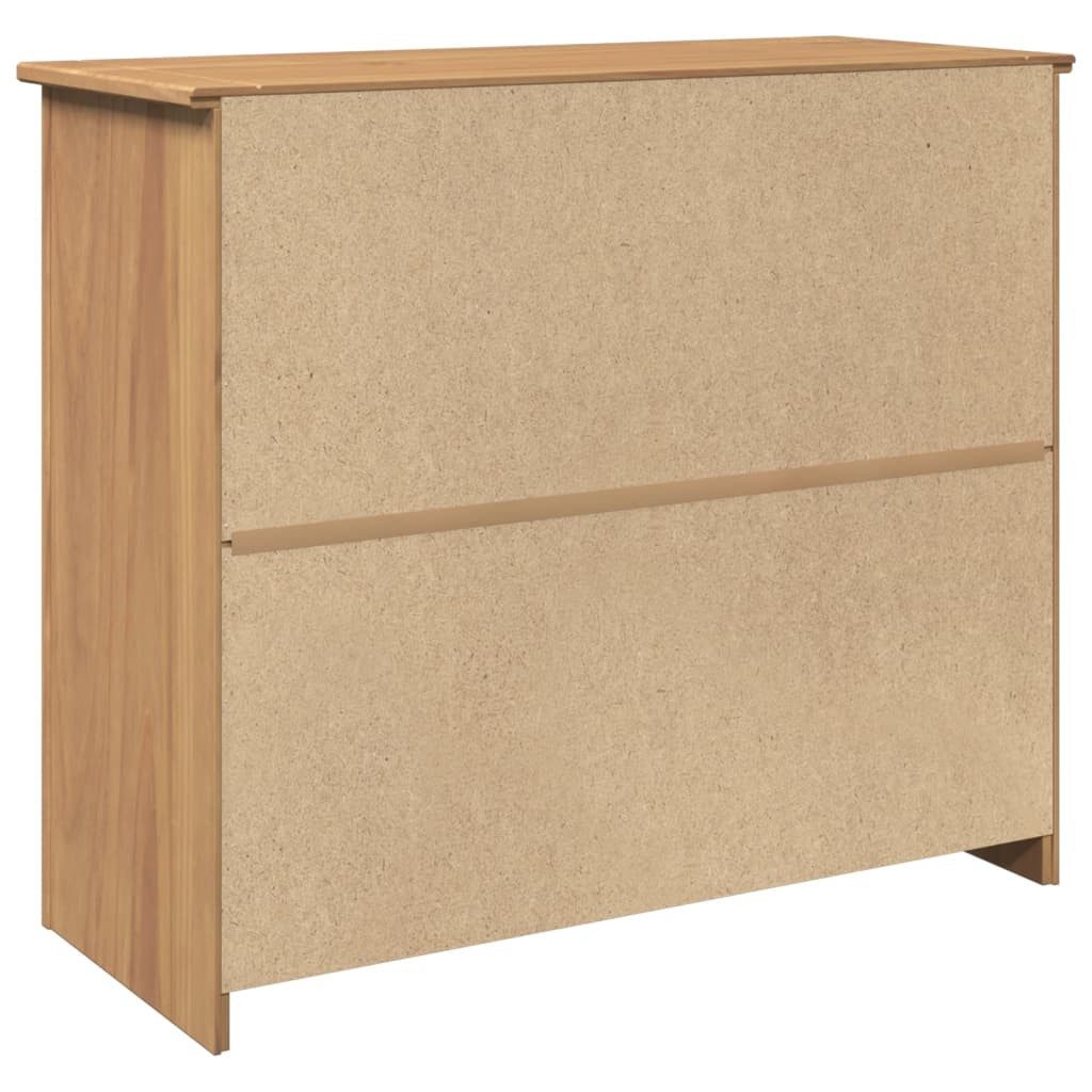 vidaXL Sideboard Sideboard mit Schubladen Panama 93x40x80 cm Massivholz Kiefer