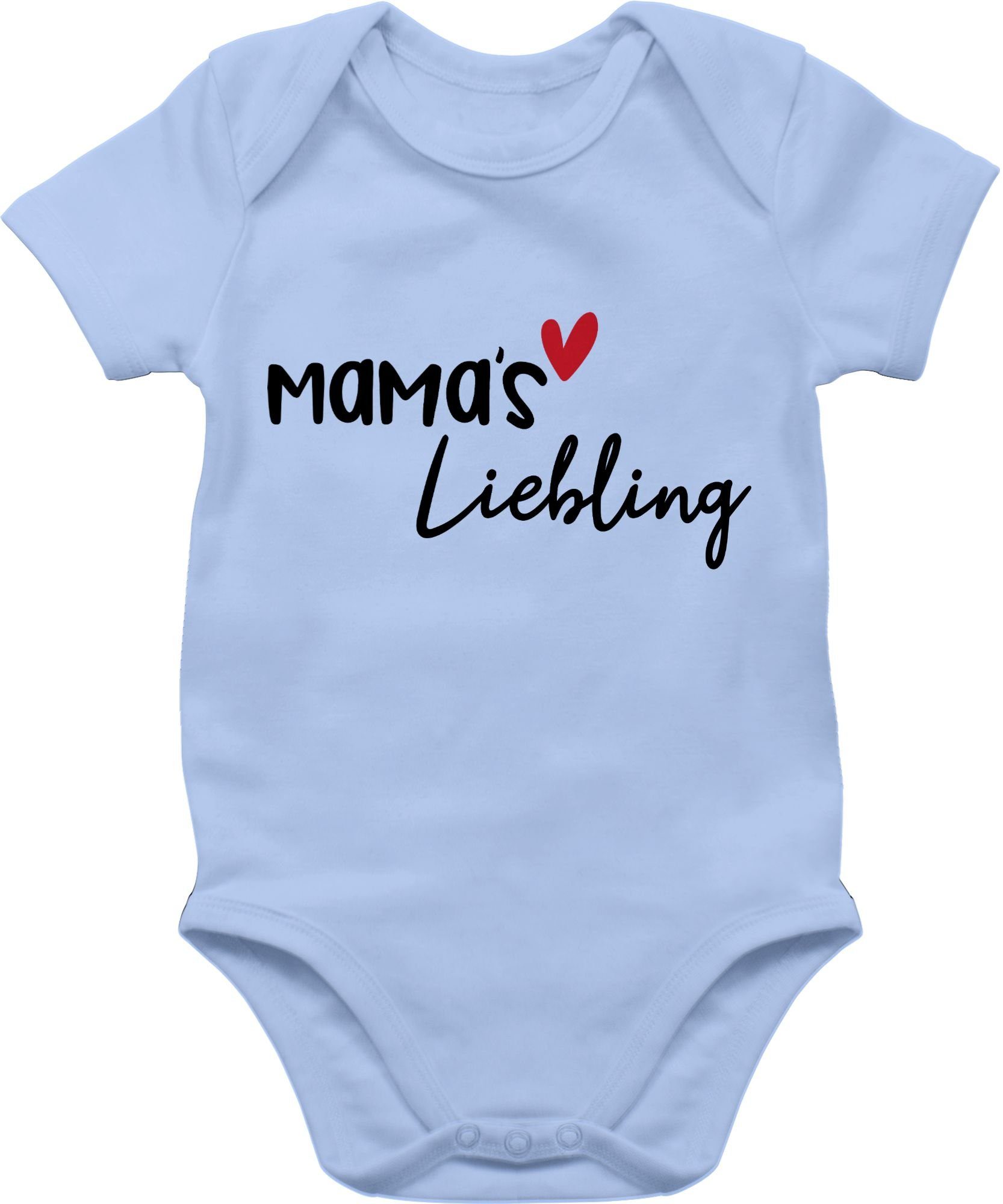 Shirtbody Liebling Babyblau Mamas (1-tlg) 2 Muttertagsgeschenk Shirtracer