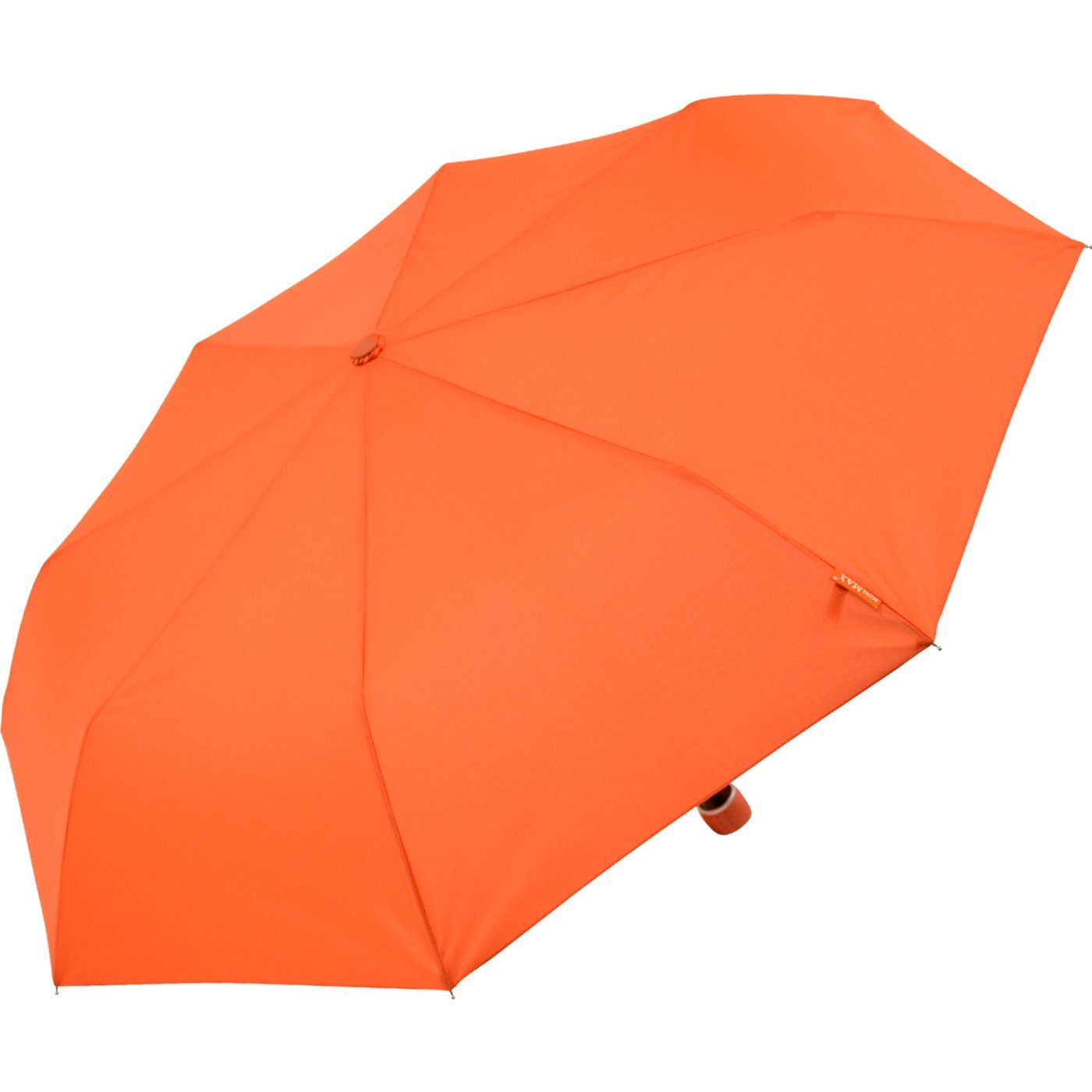 Taschenregenschirm jjede Tasche Handöffner, in leichter Impliva Schirm kleiner orange miniMAX® passt