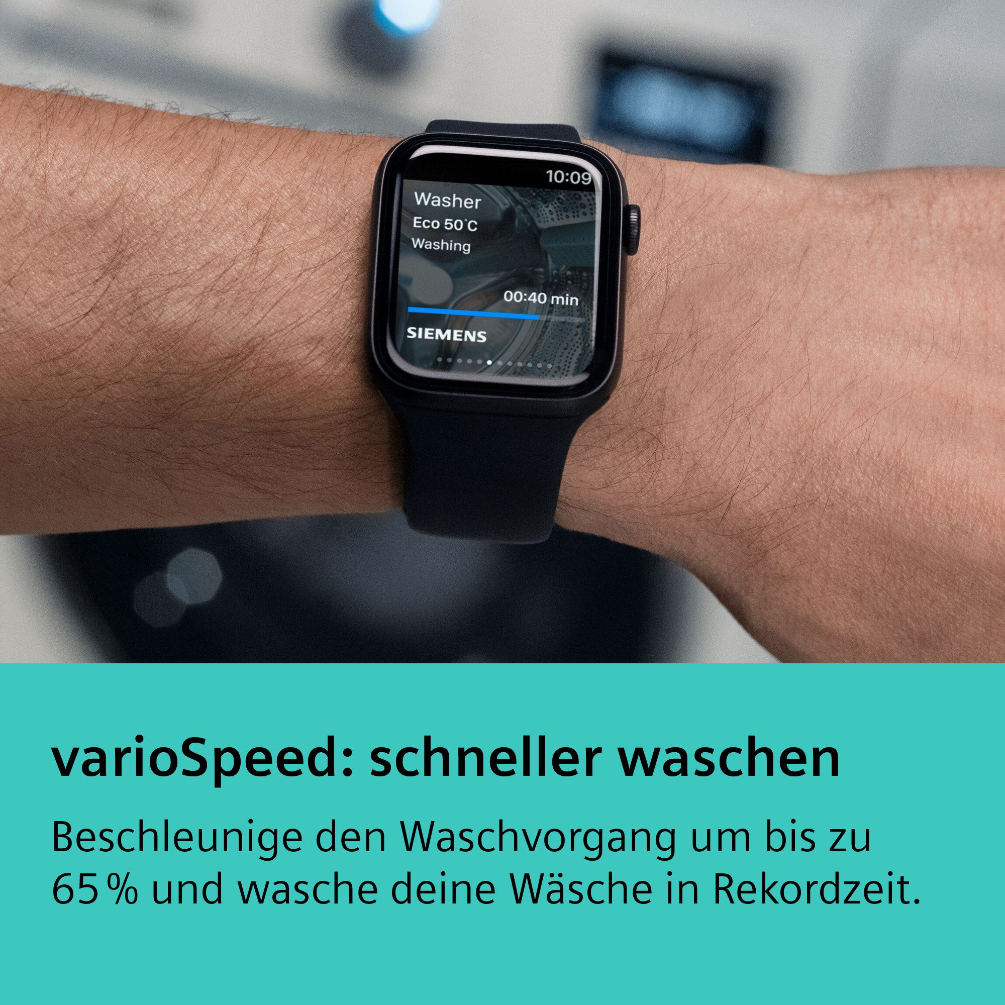 SIEMENS Waschmaschine iQ700 WG46B2072, 9 kg, 1600 U/min – Bild 4 von 5