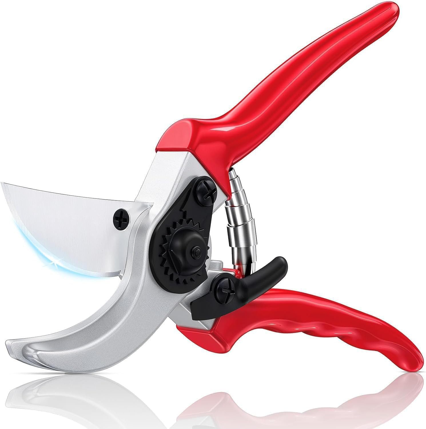 ibettertec Astschere Gartenschere SK5, rostfrei, bis 25 mm, für Rosen & Sträucher, (Professionelle Gartenschere mit SK5-Stahl, rostfreie Astschere für Äste bis 25 mm, ergonomische Rosenschere mit rutschfestem Griff, Pflanzenschere für Rosen, Sträucher und Bonsai)