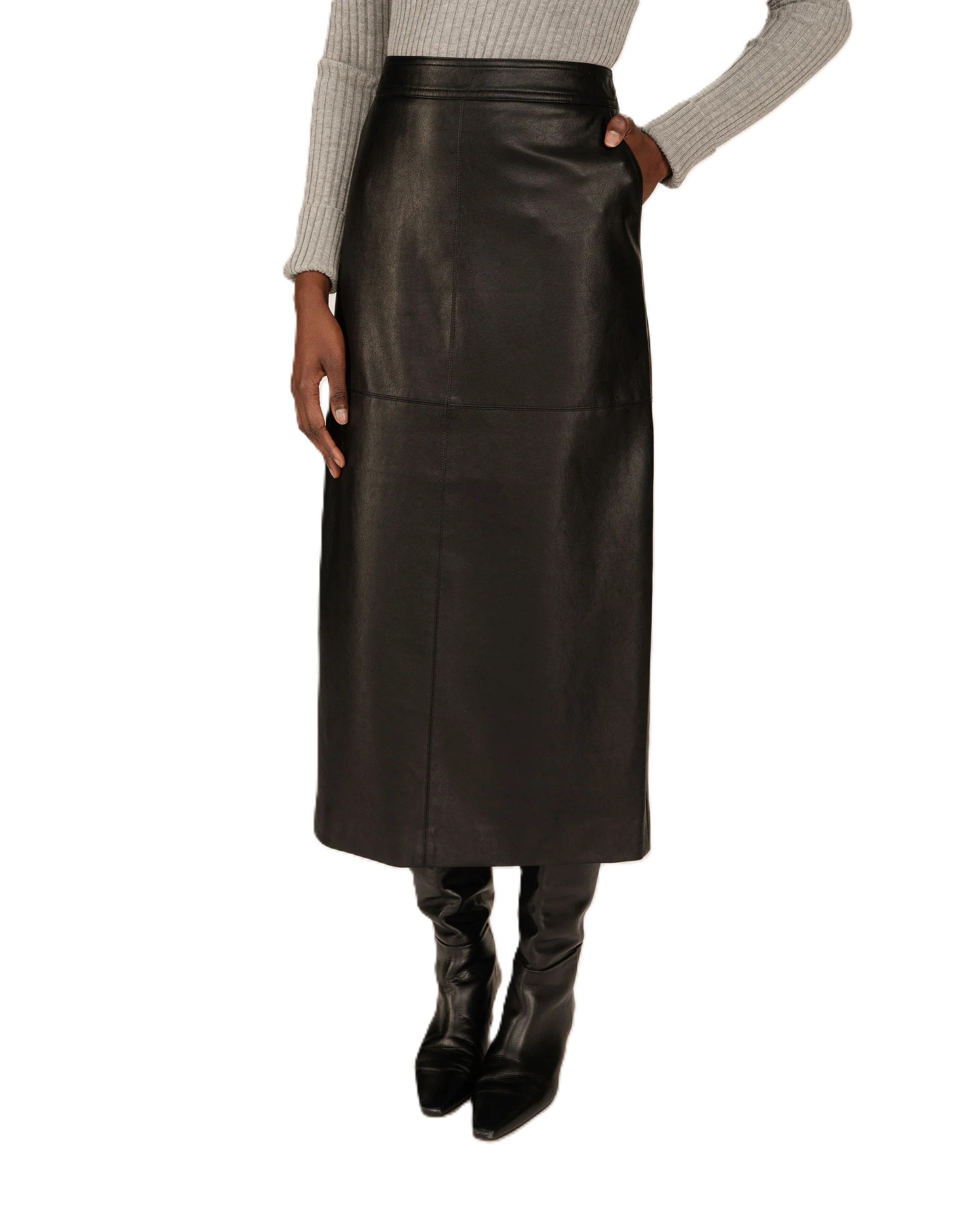 Grace & Mila Midirock Faux leather Skirt SIRENE - Lederimitatrock - Rock