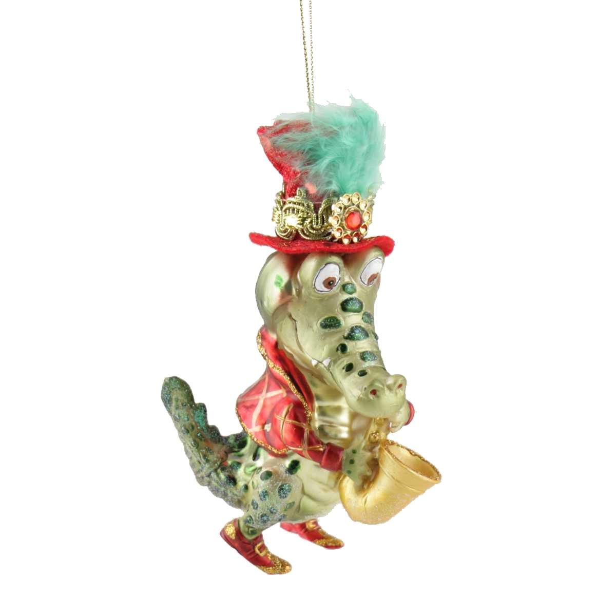 Giftcompany Christbaumschmuck Gift-Company Christbaum-Hänger Mr. Krokodil mit Saxophon (1-tlg)