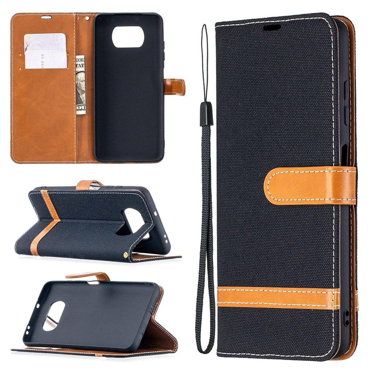 König Design Handyhülle Xiaomi Poco X3, Schutzhülle Schutztasche Case Cover Etuis Wallet Klapptasche Bookstyle