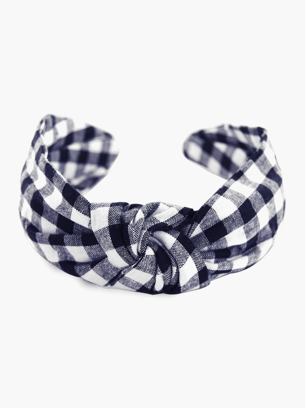 axy Haarreif Haarreif mit Knoten Vintage Look Kariert Haarreif, Premium Haareifen Haarband