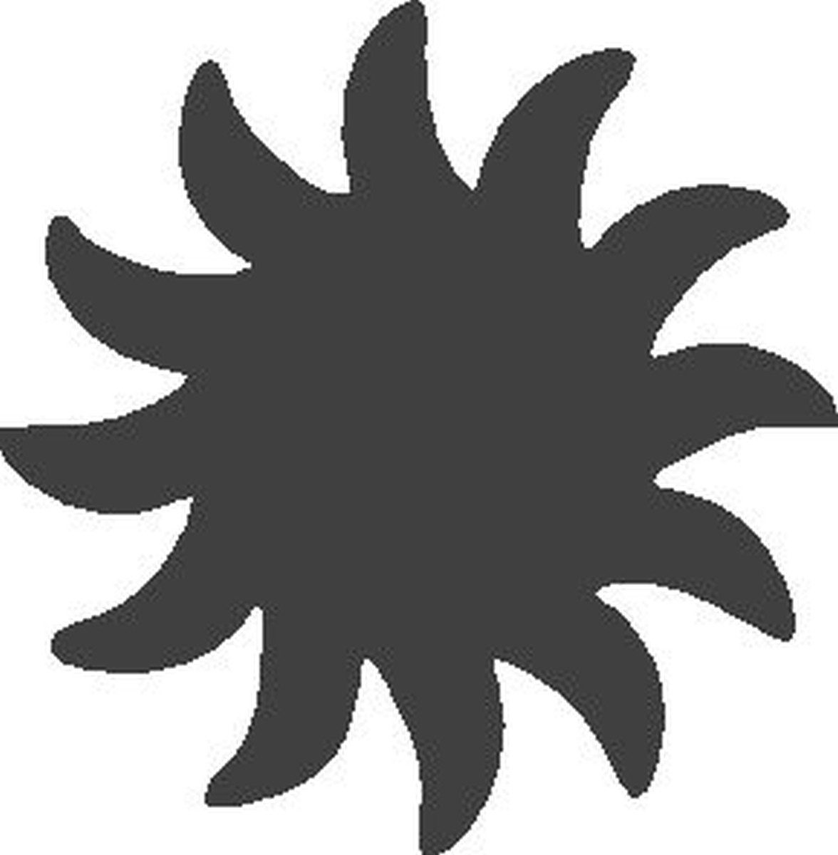 Heyda Motivstanzer Motivstanzer für Karton bis 220g/qm groß Sonne ca. 25x25mm