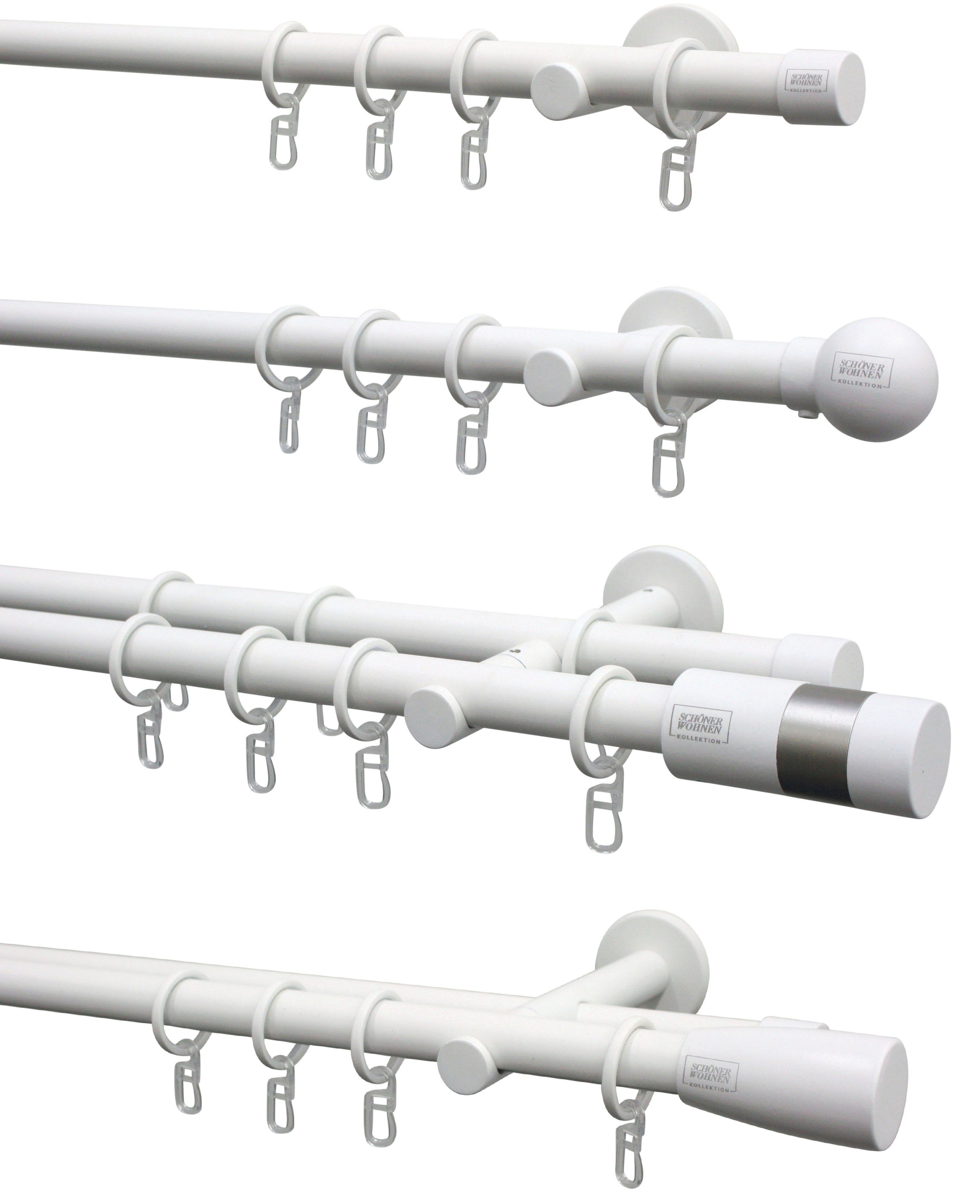 SCHÖNER WOHNEN-Kollektion Gardinenring mit Gleiteinlage für Ø 20 mm, (10-St), Serie Einzelprogramm Leon Ø 20 mm