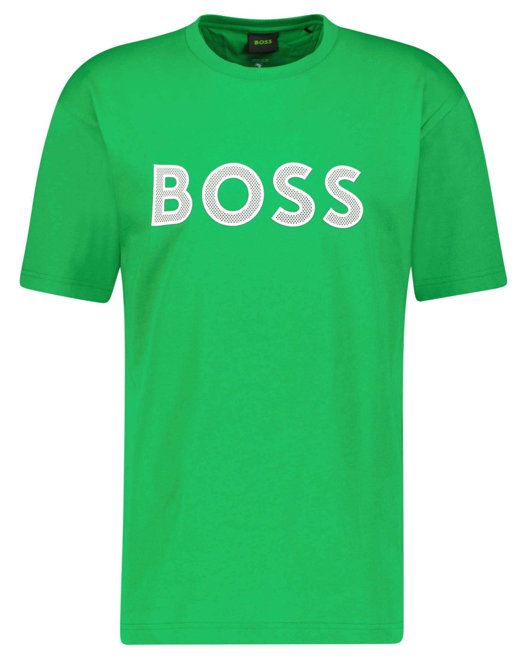 BOSS T-Shirt Herren T-Shirt TEEOS 1 Regular Fit (1-tlg) grün (43)