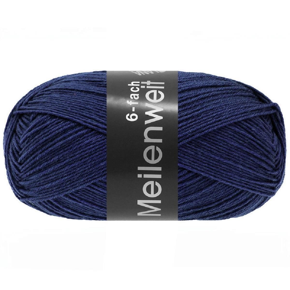 LANA GROSSA Meilenweit 6-fach 150g Unito Häkelwolle, 390 m