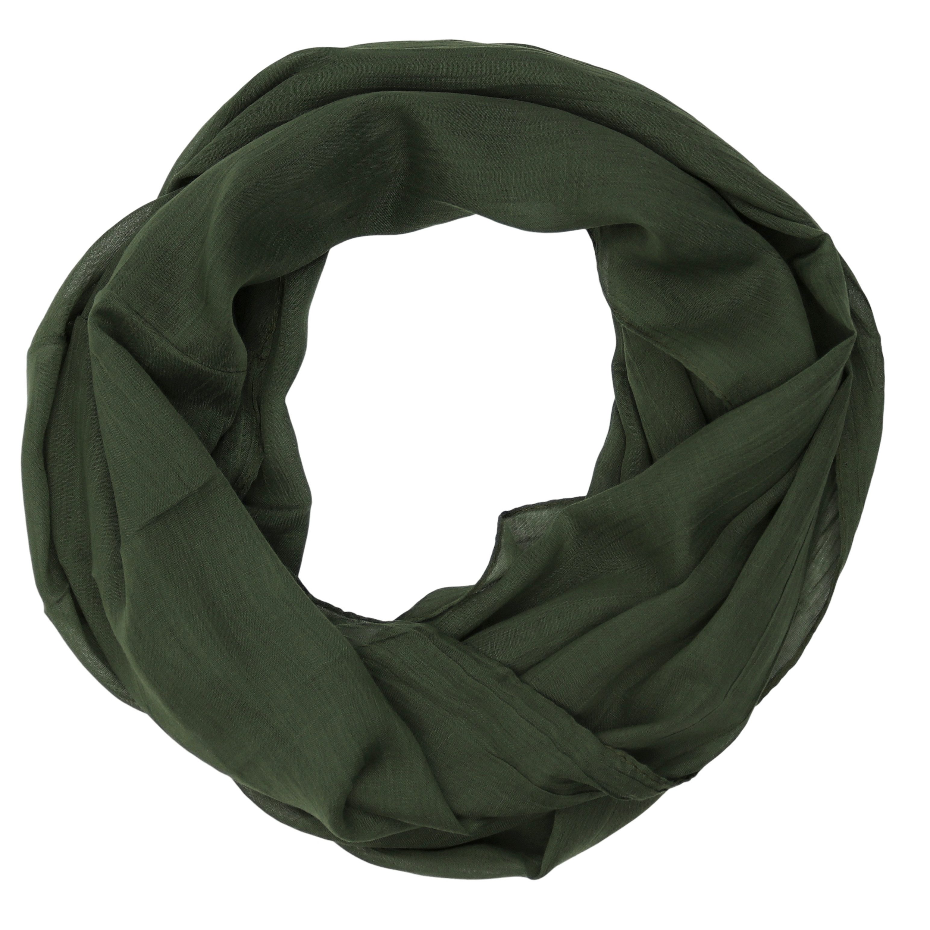 MIRROSI Loop Damen Schal mit Blümchen-Muster Weich, (zweimal um den Hals wickelbar, ca.45x75cm), Damen Halstuch ideal für Frühling, Sommer oder Herbst