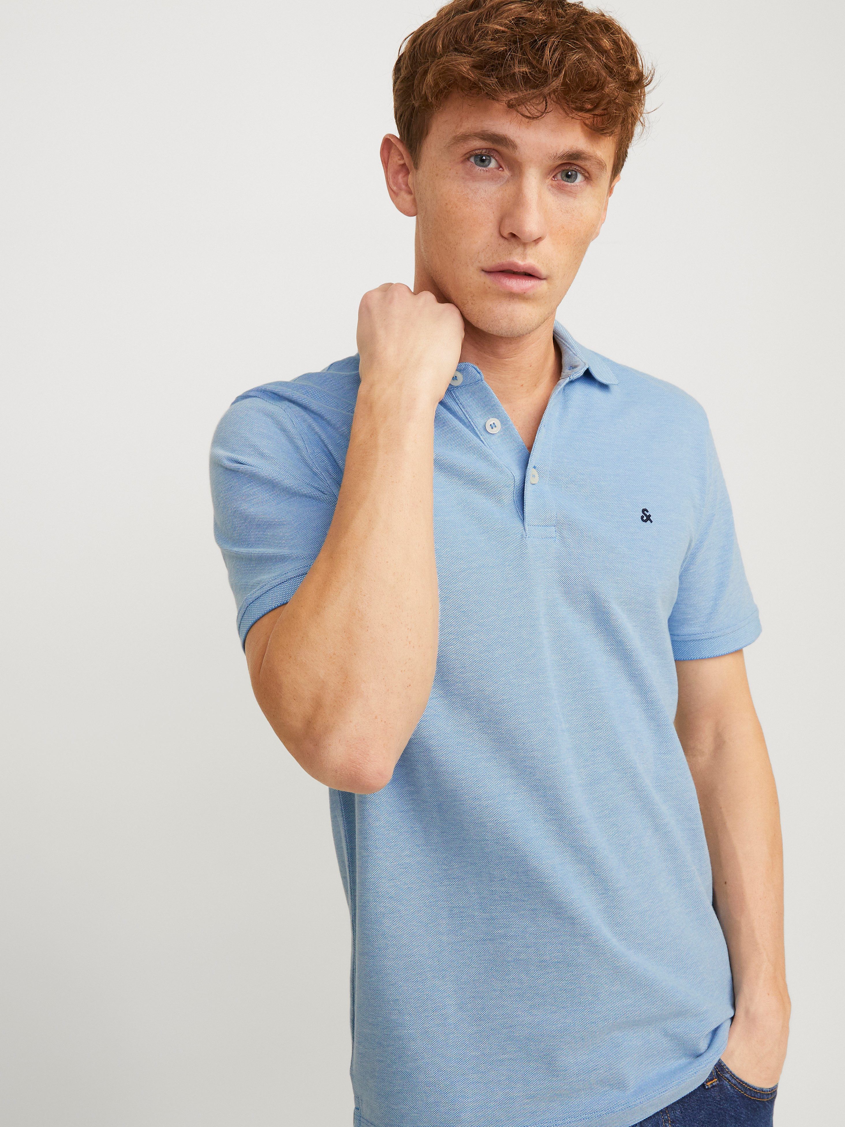 Jack & Jones Poloshirt JJEPAULOS POLO SS NOOS mit Logo Stickerei günstig online kaufen